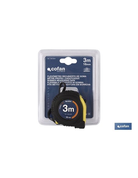 Flexómetro Protec. Goma 25mm X 5mts