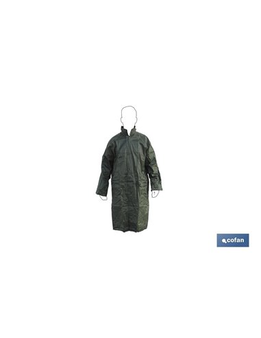 Abrigo De Lluvia Verde Poliester/Pvc Talla-L