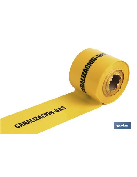 Cinta Balizamiento Canalizacion Gas 150mmx250mts