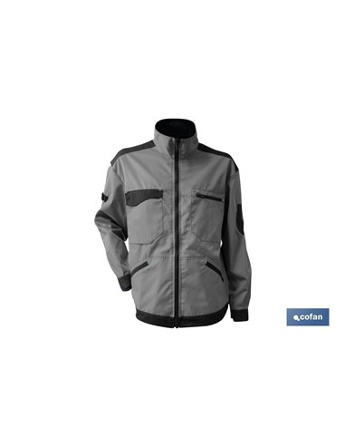 Chaqueta Trabajo Benz 280gms/M Gris-Negro T-Xs