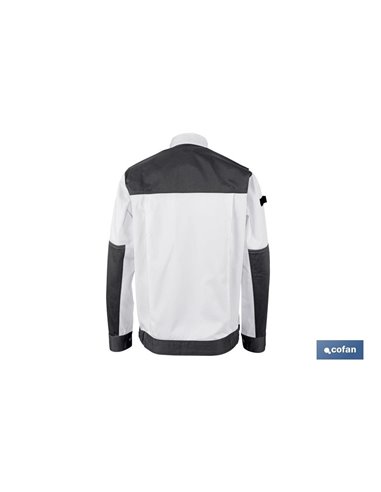 Chaqueta Trabajo Benz 280gms/M Blanco-Negro T-S