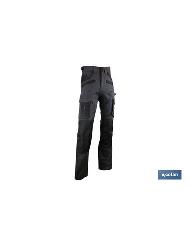 Pantalon Trabajo Multib. Carlson 300gms/M Gris-Negro T-38