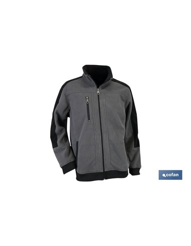 Chaqueta Polar Walker 370gms/M Gris-Negro Talla L