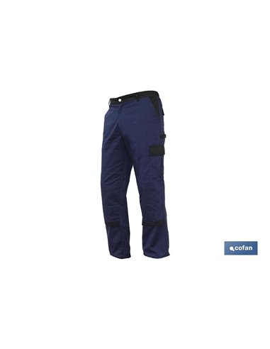 Calça de trabalho flexível Jano Regular Fit Mar/Preto T-40