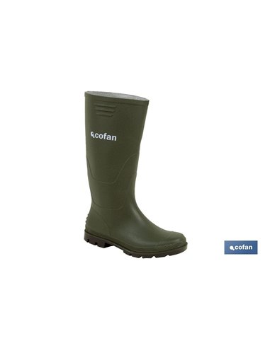 Bota Alta De Agua Pvc Verde Talla 36