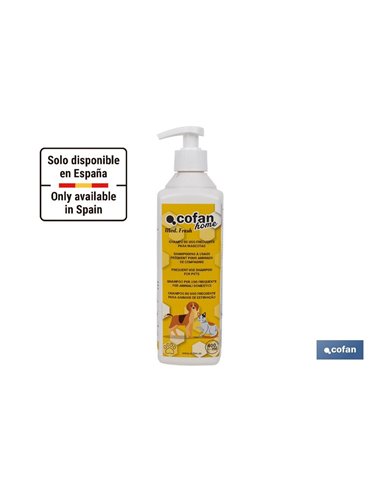 Shampoo Pet de Uso Frequente 400ml Modelo Fresco