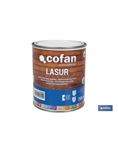 Lasur Protector Al Agua Para Madera Mate Incoloro 750 Ml