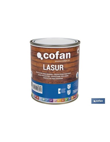 Lasur Protector Al Agua Para Madera Mate Palisandro 750 Ml