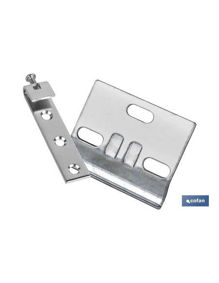 Set Colgador De Armario Zincado 60 Mm 