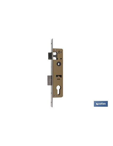 Mortise Lock + Striker D85 E23 (Short Cam) Níquel (Portas Metálicas)