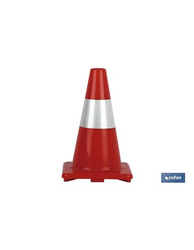 Cone 30 cm. Vermelho e branco