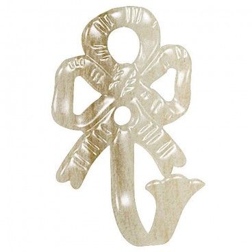 Conjunto de laços forjados marfim / ouro 2 peças