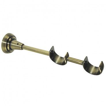 Soporte Zirconio Doble 28-28 mm. Bronce Viejo