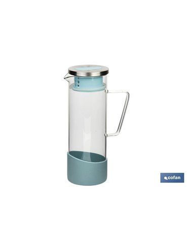 Jarra Borosilicato Modelo Tropical Azul 1300ml