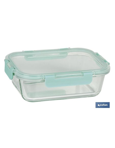 Conjunto de 3 recipientes de borosilicato modelo Agatha 640 Ml -1040 Ml-1520 Ml