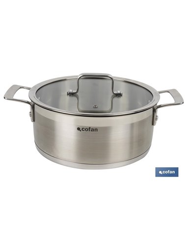 Cacerola Con Tapa 4.3l Acero Inox 18/10 Modelo Cadenza