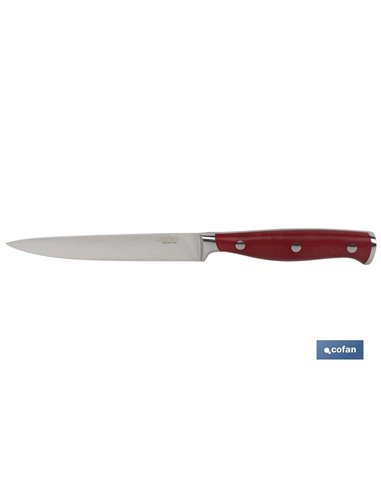 Cuchillo Verduras  Hoja13cm Modelo Aguacejo Rojo