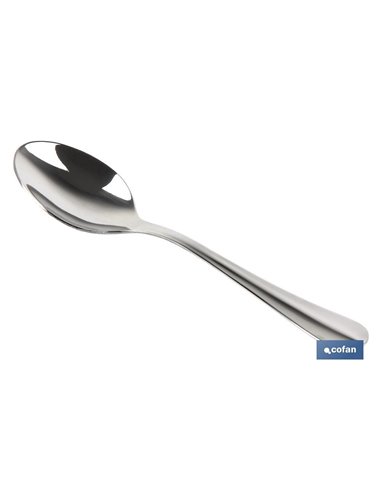 Caixa com 12 unidades Colher de Café em Aço Inox C-18/0 Modelo Bolonha 2 mm