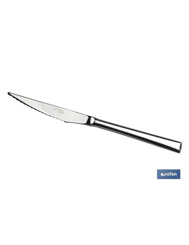 Bl 2uds Cuchillo De Carne Inox C-18/10 Modelo Bari 2,5 Mm