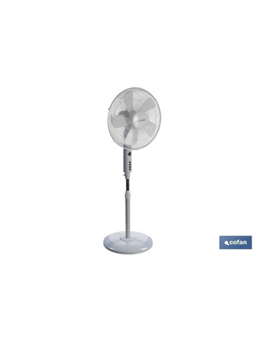 Ventilador 5 Palas Temporizador 55w Blanco