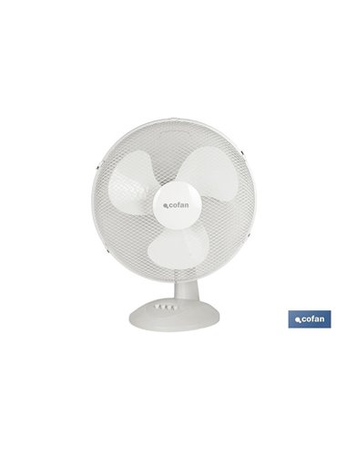 Ventilador de 3 velocidades 44 W branco