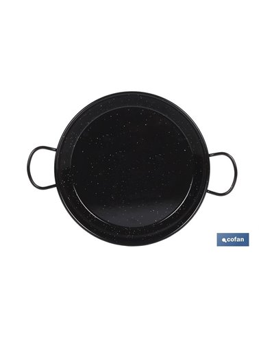 Panela para Paella em Aço Esmaltado por Indução Ø30cm