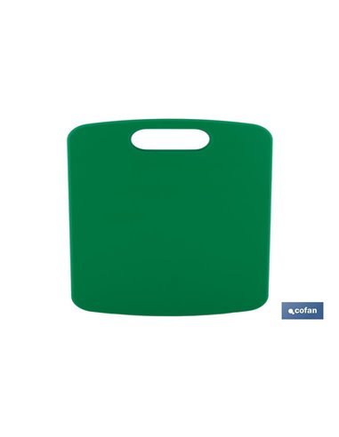 Tabla Corte Con Asa Verde 34x24x1.5cm Modelo Chips