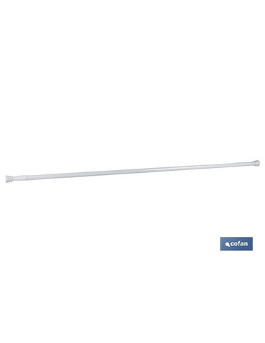 Barra Cortina Extensible (Presión) Modelo White 61-91cm