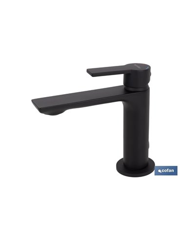 Grifo Monomando Lavabo Negro Mate  25mm Modelo Kerch