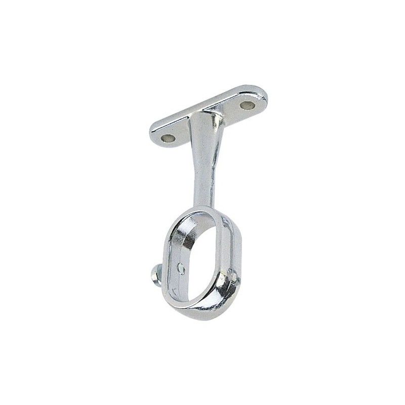 Suporte Central Oval Cromado