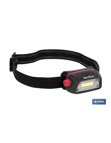 Lanterna Cabeça Led Cob 5 W 6500 K Usb