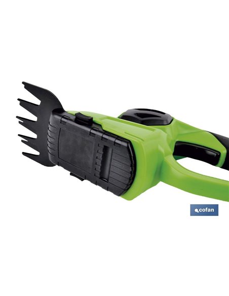 Kit Cortasetos De Mano Extensión Y Ruedas A Bateria Li-Ion 18v 1200 Rpm