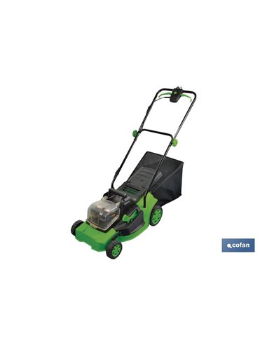 Cortador de grama elétrico com rodas 36v 3200 RPM 5 posições de corte