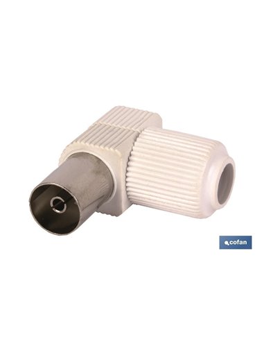 Conector Antena Hembra Codo (9,5mm)