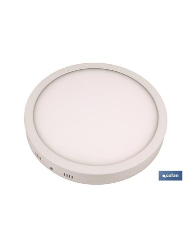 Downlight de superfície branco 6w Ø120 mm