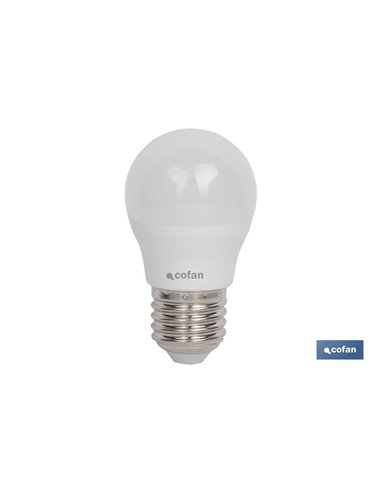 Bombilla Led 5w Esférica E27 220º 400lm 3000k