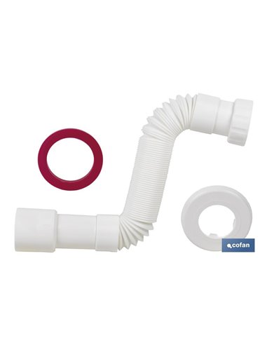 Tubo Flexible Blanco 1 1/4  Ø32-40 300-720 Mm