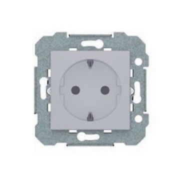 Base de enchufe 2P+TT plata BJC Viva 23524-PL