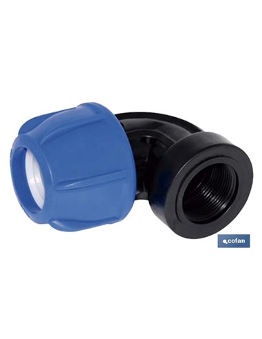 Cotovelo 90° Rosca Fêmea Pp Pn16 90 x 4