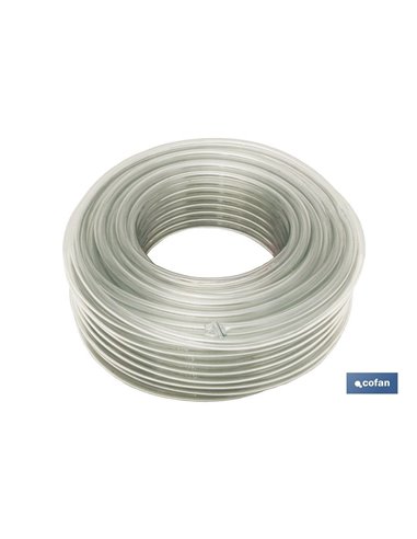 Manguera Pvc Monocapa Cristal 10x14mm/50m