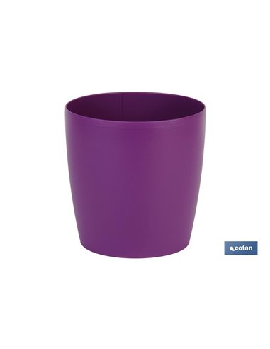 Maceta Camelia Color Morado 14x13.8cm