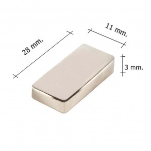 Magnet Wolfpack Neodym Rechteckig 28x11x3 Mm Blister 1 Stuck La Tienda De Electricidad