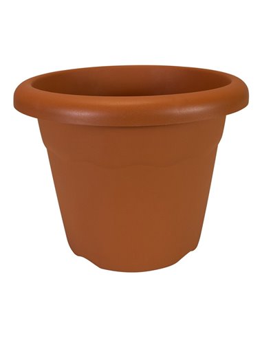 Pote de injeção de cor terracota Ø35x26cm