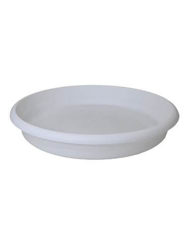 Plato de inyeccion para maceta terra ø30cm blanco plastiken