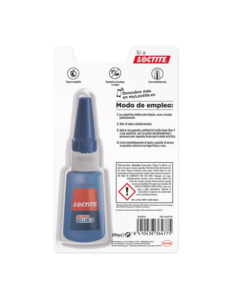 SUPER GLUE-3 20gr PROFESIONAL LOCTITE