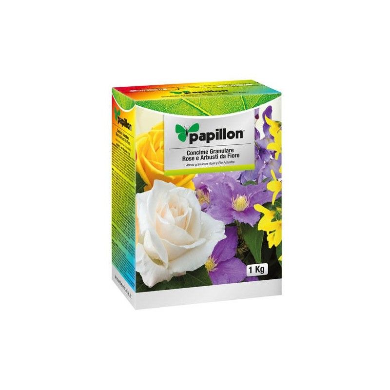 Fertilizante de grãos Papillon rosas e flores 1 Kg