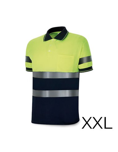 Polo alta visibilidad bicolor manga corta. tejido poliester 160g. transpirable talla xxl 1288pavxmcyfa/xxl marca