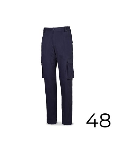 Calça stretch 98% Algodão 2% Elastano 240g Azul Marinho Tamanho 48