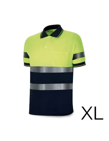 Polo alta visibilidad bicolor manga corta. tejido poliester 160g. transpirable talla xl 1288pavxmcyfa/xl marca