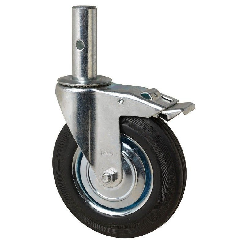 Roda de Andaime Industrial (Macho) 200 mm.